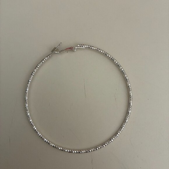 "SILVER" Earrings - Picture 1 of 2